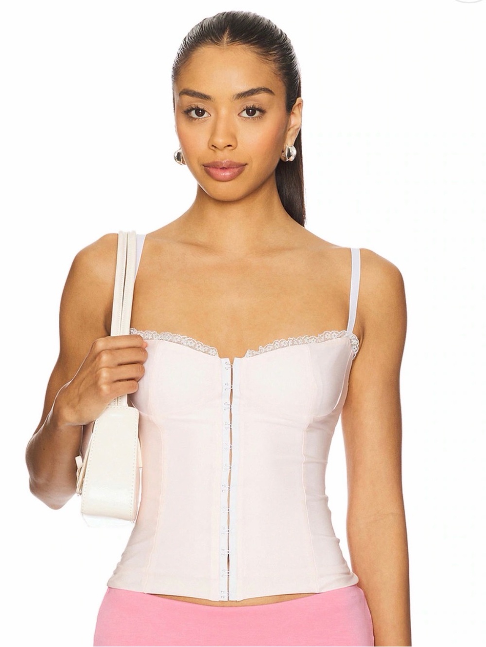 Bella Venice The Caroline Corset in Pink, Size XS